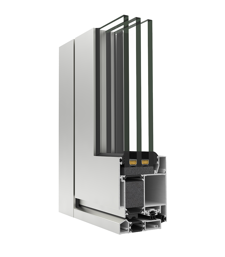Millennium Plus 80 BT – uși pietonale comerciale din aluminiu