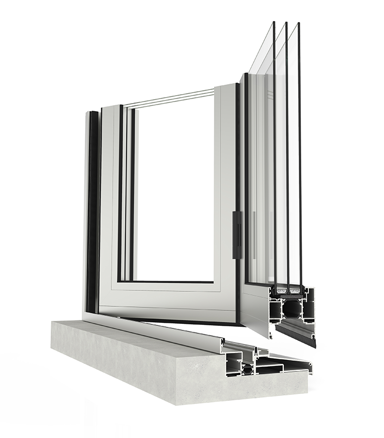 COR 80 Industrial Passivhaus TB – fereastră aluminiu cu ruptură termică